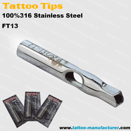 Stainless steel Tattoo Tips Flat