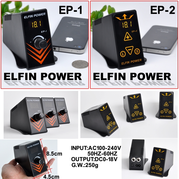 Elfin New Design Tattoo Power Supply
